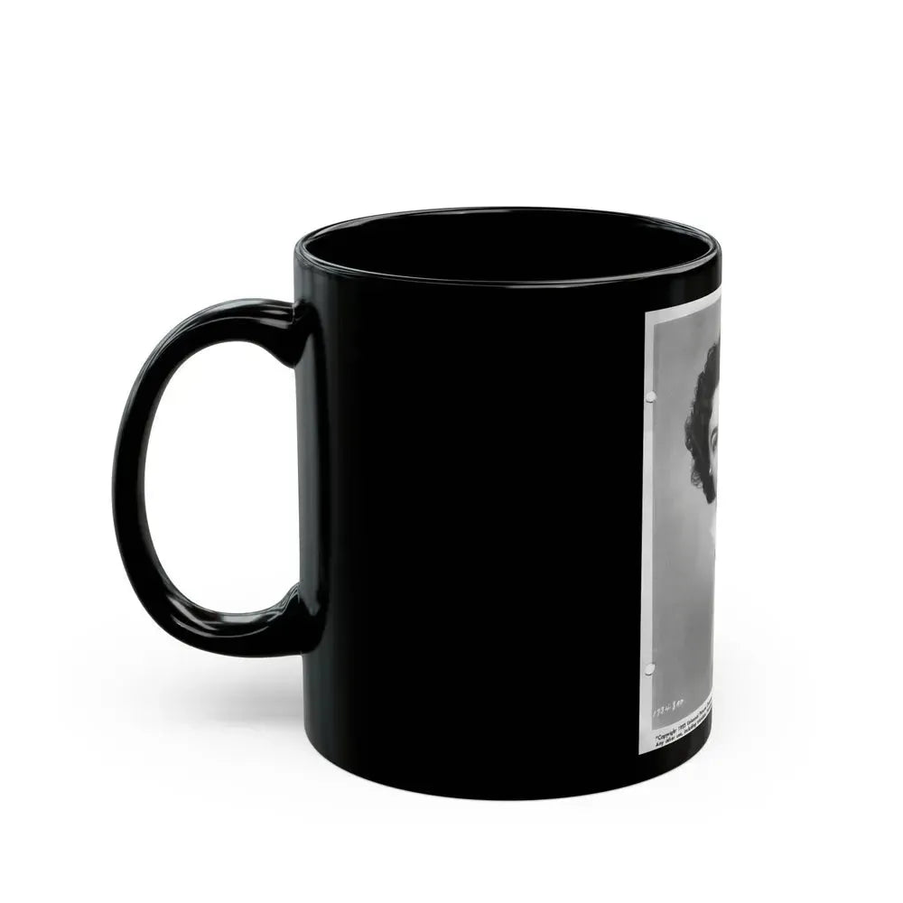 Barbara Rush #13 (Vintage Female Icon) Black Coffee Mug - Go Mug Yourself