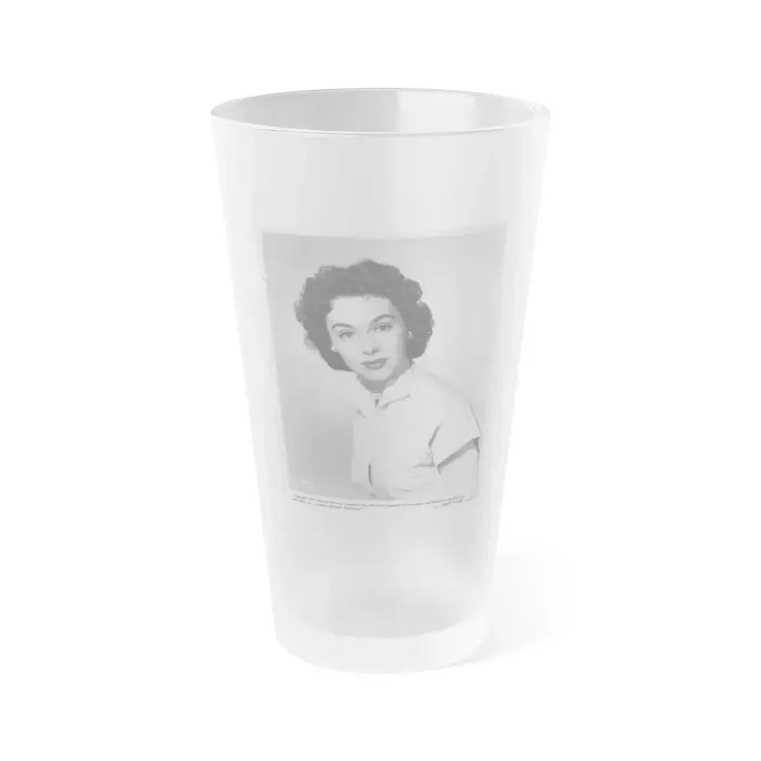 Barbara Rush #13 (Vintage Female Icon) Frosted Pint Glass 16oz 16oz Frosted - Go Mug Yourself