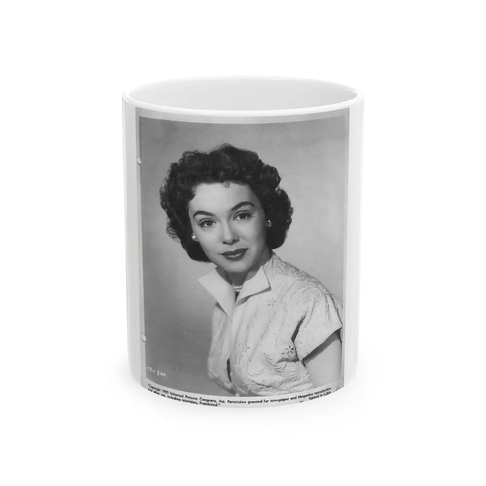 Barbara Rush #13 (Vintage Female Icon) White Coffee Mug-11oz-Go Mug Yourself