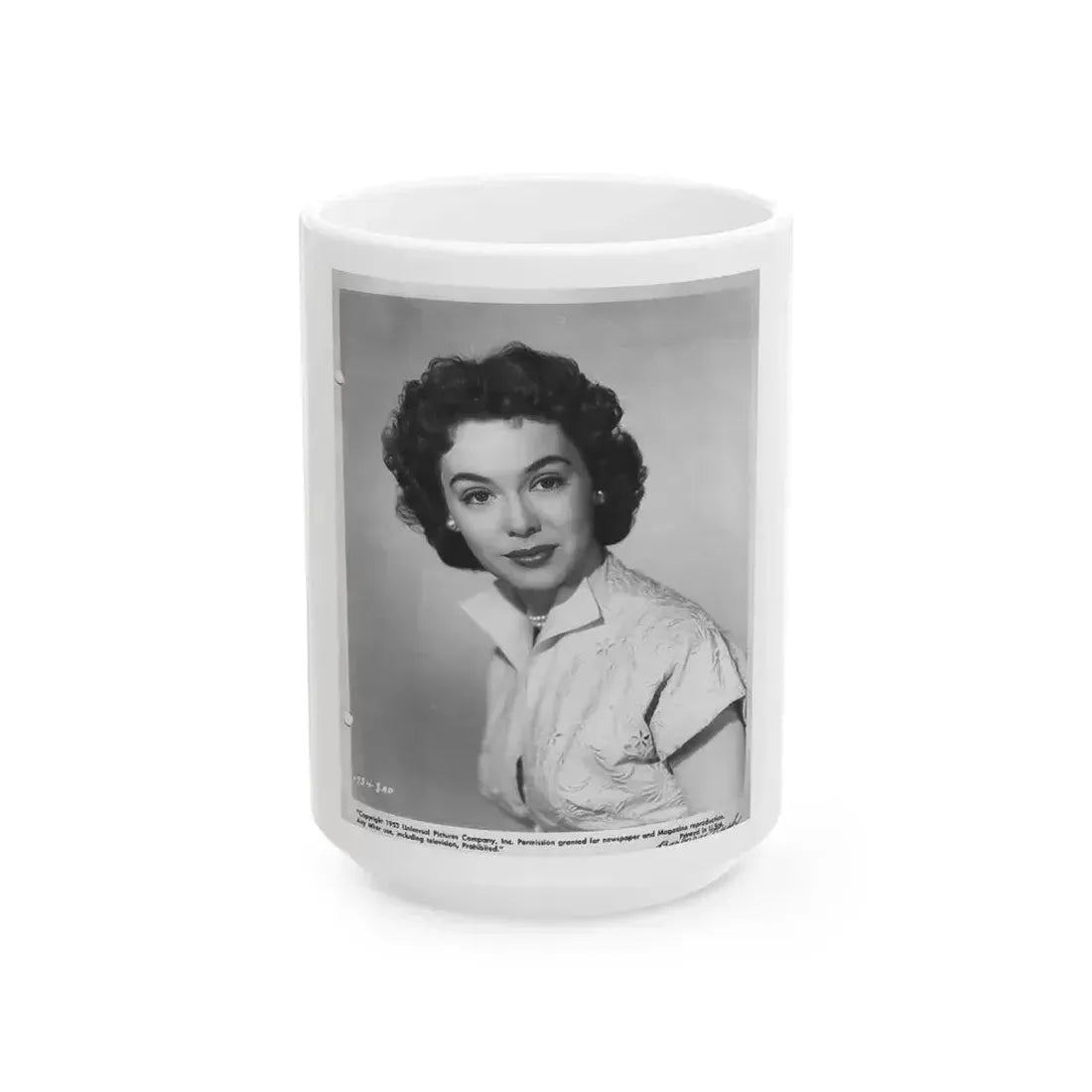 Barbara Rush #13 (Vintage Female Icon) White Coffee Mug 15oz - Go Mug Yourself