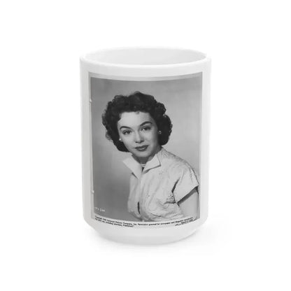Barbara Rush #13 (Vintage Female Icon) White Coffee Mug 15oz - Go Mug Yourself