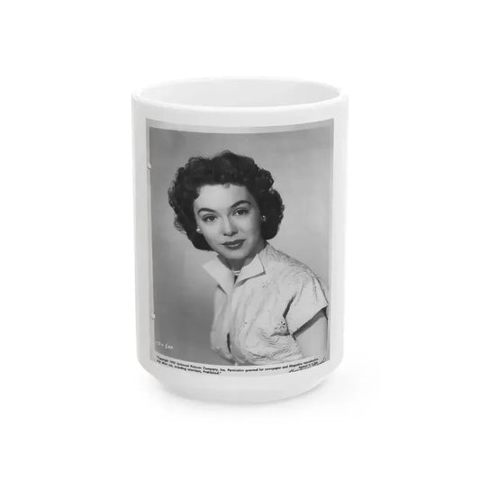 Barbara Rush #13 (Vintage Female Icon) White Coffee Mug 15oz - Go Mug Yourself