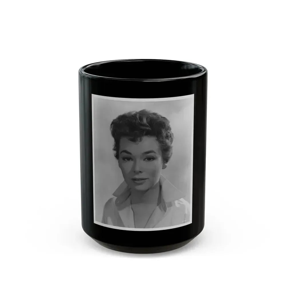 Barbara Rush #139 (Vintage Female Icon) Black Coffee Mug 15oz - Go Mug Yourself
