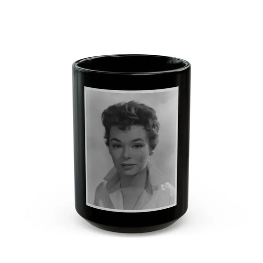 Barbara Rush #139 (Vintage Female Icon) Black Coffee Mug 15oz - Go Mug Yourself