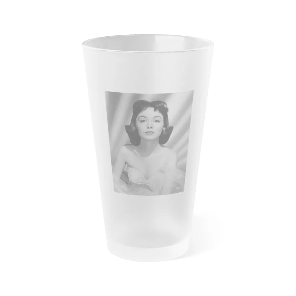 Barbara Rush #153 (Vintage Female Icon) Frosted Pint Glass 16oz-16oz-Frosted-Go Mug Yourself