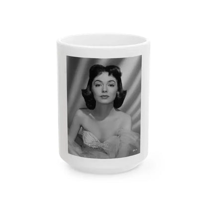 Barbara Rush #153 (Vintage Female Icon) White Coffee Mug 15oz - Go Mug Yourself