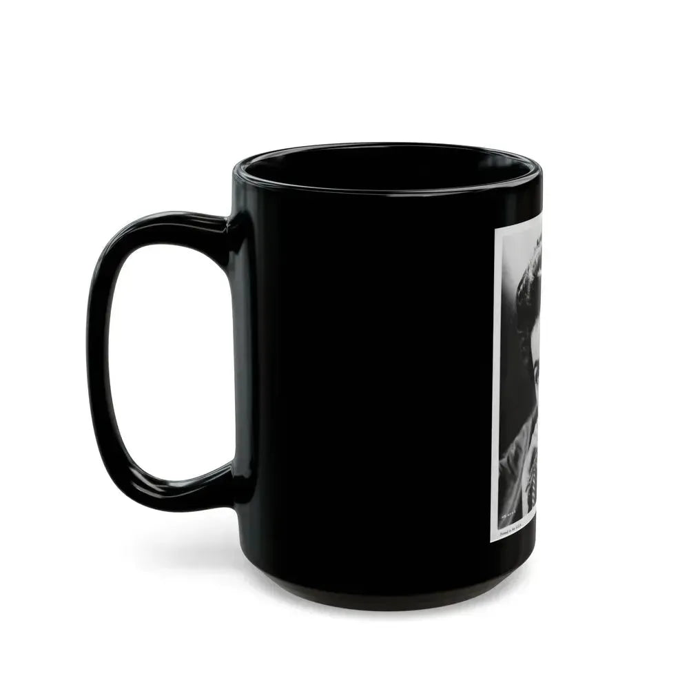 Barbara Rush #157 (Vintage Female Icon) Black Coffee Mug - Go Mug Yourself