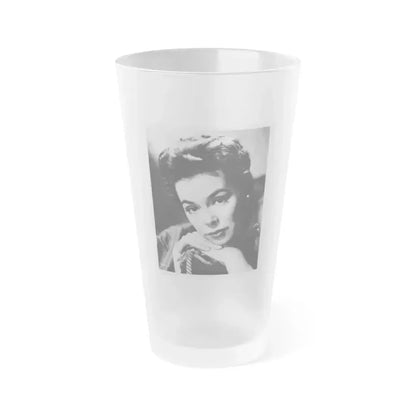 Barbara Rush #157 (Vintage Female Icon) Frosted Pint Glass 16oz 16oz Frosted - Go Mug Yourself