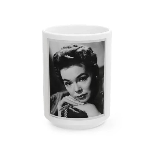 Barbara Rush #157 (Vintage Female Icon) White Coffee Mug 15oz - Go Mug Yourself