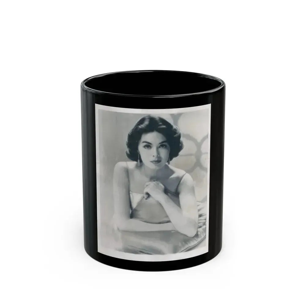 Barbara Rush #159 (Vintage Female Icon) Black Coffee Mug 11oz - Go Mug Yourself
