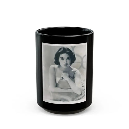 Barbara Rush #159 (Vintage Female Icon) Black Coffee Mug 15oz - Go Mug Yourself