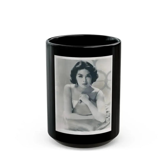Barbara Rush #159 (Vintage Female Icon) Black Coffee Mug 15oz - Go Mug Yourself