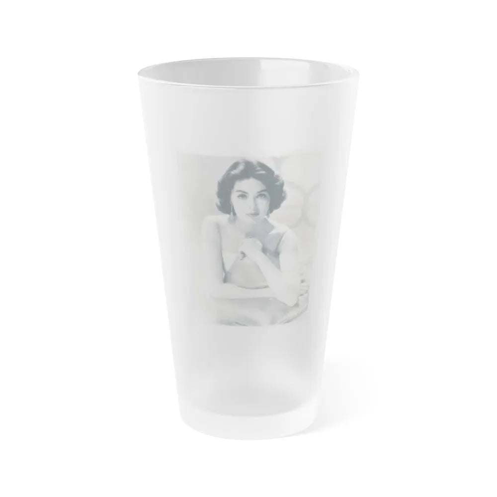 Barbara Rush #159 (Vintage Female Icon) Frosted Pint Glass 16oz-16oz-Frosted-Go Mug Yourself