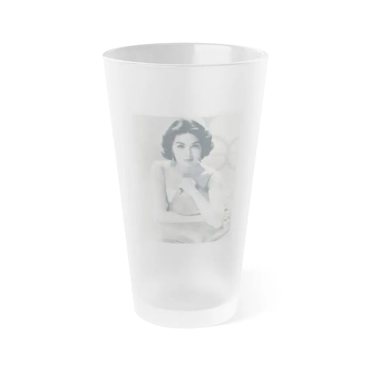 Barbara Rush #159 (Vintage Female Icon) Frosted Pint Glass 16oz-16oz-Frosted-Go Mug Yourself