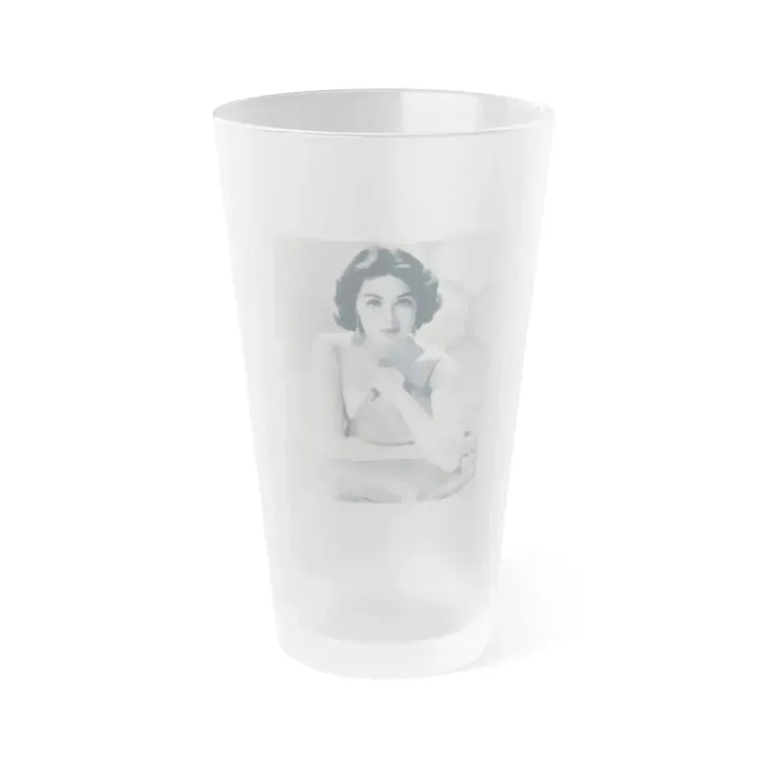 Barbara Rush #159 (Vintage Female Icon) Frosted Pint Glass 16oz 16oz Frosted - Go Mug Yourself