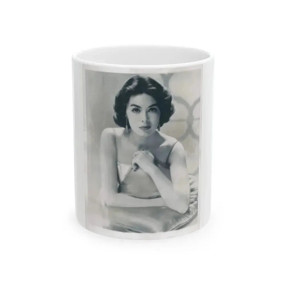 Barbara Rush #159 (Vintage Female Icon) White Coffee Mug 11oz - Go Mug Yourself