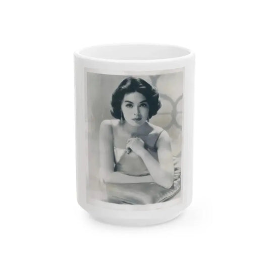 Barbara Rush #159 (Vintage Female Icon) White Coffee Mug 15oz - Go Mug Yourself