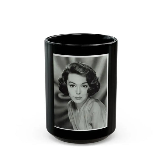 Barbara Rush #160 (Vintage Female Icon) Black Coffee Mug 15oz - Go Mug Yourself