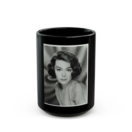 Barbara Rush #160 (Vintage Female Icon) Black Coffee Mug 15oz - Go Mug Yourself