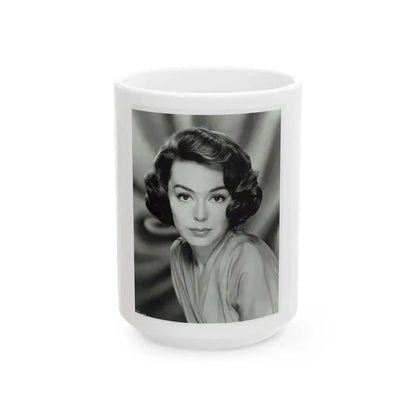 Barbara Rush #160 (Vintage Female Icon) White Coffee Mug 15oz - Go Mug Yourself