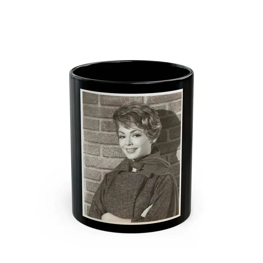 Barbara Rush #163 (Vintage Female Icon) Black Coffee Mug 11oz - Go Mug Yourself