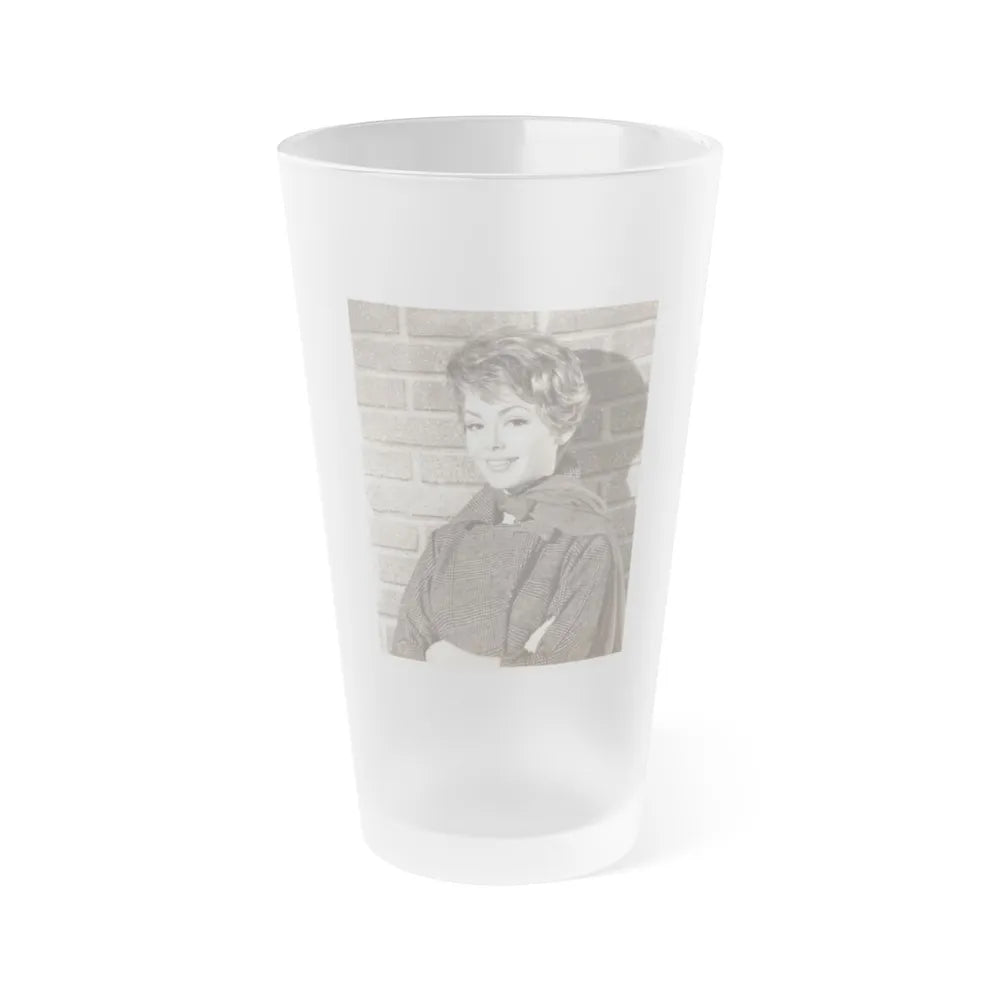 Barbara Rush #163 (Vintage Female Icon) Frosted Pint Glass 16oz-16oz-Frosted-Go Mug Yourself