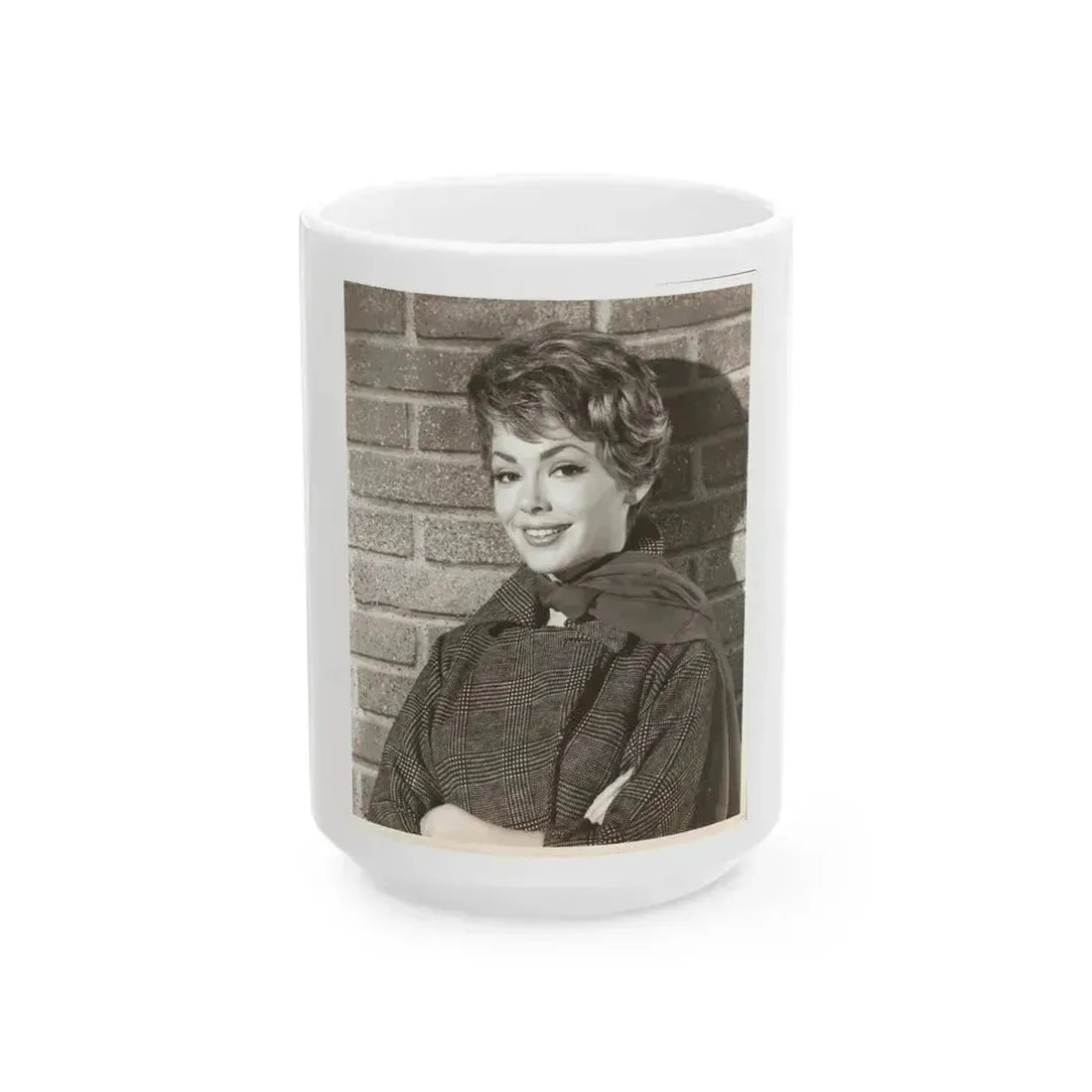 Barbara Rush #163 (Vintage Female Icon) White Coffee Mug 15oz - Go Mug Yourself