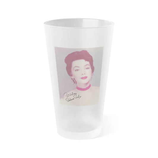 Barbara Rush #17 (Vintage Female Icon) Frosted Pint Glass 16oz-16oz-Frosted-Go Mug Yourself