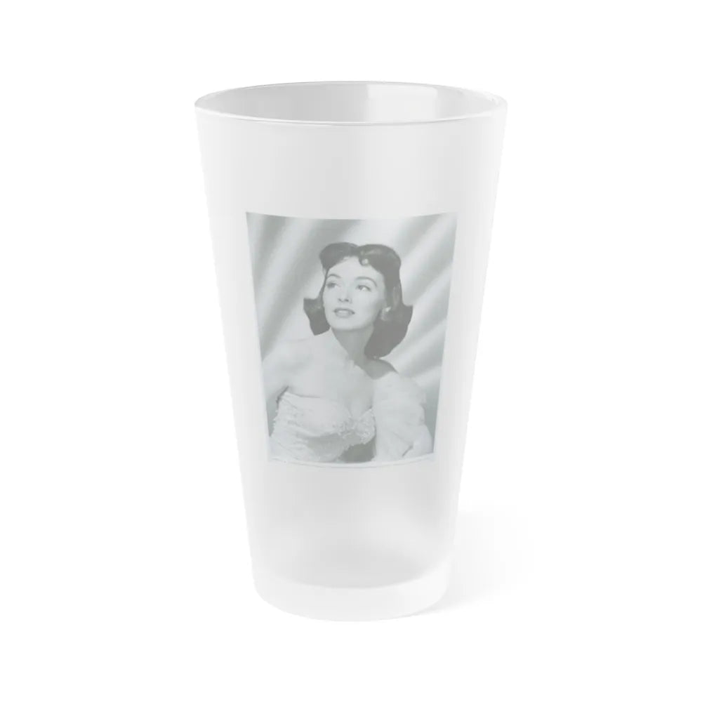 Barbara Rush #170 (Vintage Female Icon) Frosted Pint Glass 16oz-16oz-Frosted-Go Mug Yourself