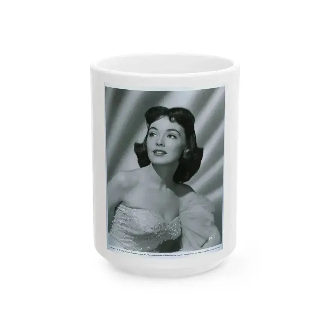 Barbara Rush #170 (Vintage Female Icon) White Coffee Mug 15oz - Go Mug Yourself