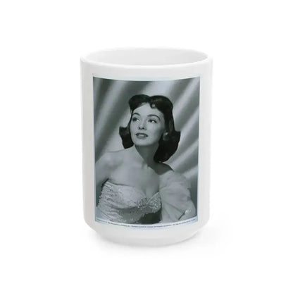 Barbara Rush #170 (Vintage Female Icon) White Coffee Mug 15oz - Go Mug Yourself