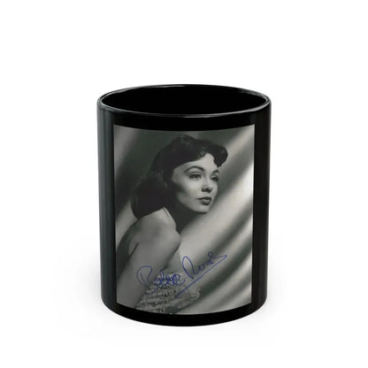 Barbara Rush #174 (Vintage Female Icon) Black Coffee Mug 11oz - Go Mug Yourself