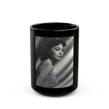 Barbara Rush #174 (Vintage Female Icon) Black Coffee Mug 15oz - Go Mug Yourself