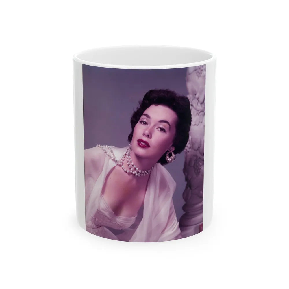 Barbara Rush #180 (Vintage Female Icon) White Coffee Mug-11oz-Go Mug Yourself