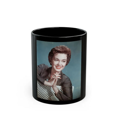 Barbara Rush #188 (Vintage Female Icon) Black Coffee Mug-11oz-Go Mug Yourself