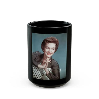 Barbara Rush #188 (Vintage Female Icon) Black Coffee Mug 15oz - Go Mug Yourself