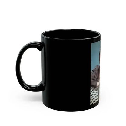 Barbara Rush #188 (Vintage Female Icon) Black Coffee Mug - Go Mug Yourself