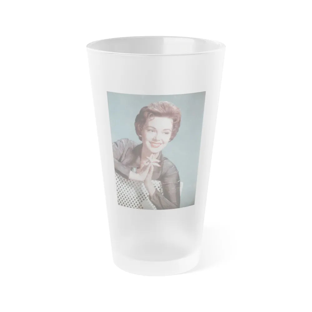 Barbara Rush #188 (Vintage Female Icon) Frosted Pint Glass 16oz-16oz-Frosted-Go Mug Yourself