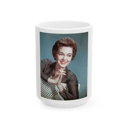Barbara Rush #188 (Vintage Female Icon) White Coffee Mug 15oz - Go Mug Yourself