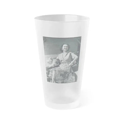 Barbara Rush #198 (Vintage Female Icon) Frosted Pint Glass 16oz 16oz Frosted - Go Mug Yourself