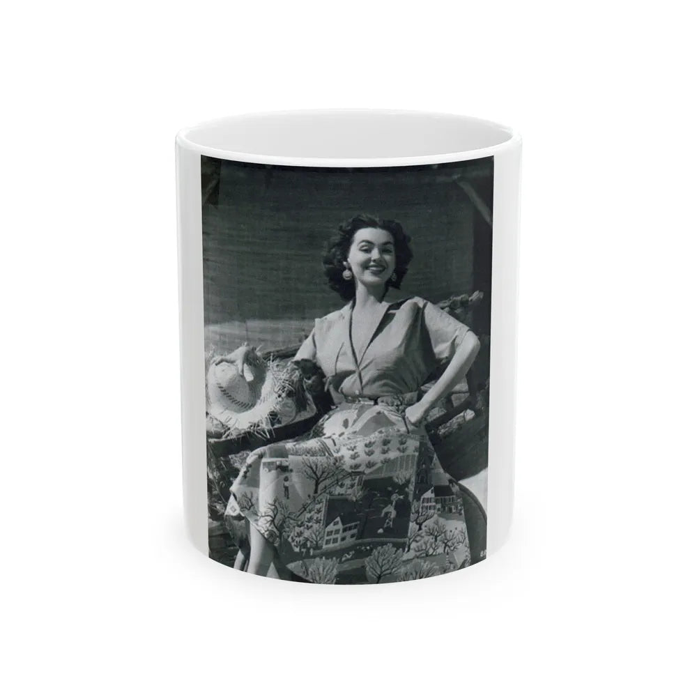 Barbara Rush #198 (Vintage Female Icon) White Coffee Mug-11oz-Go Mug Yourself