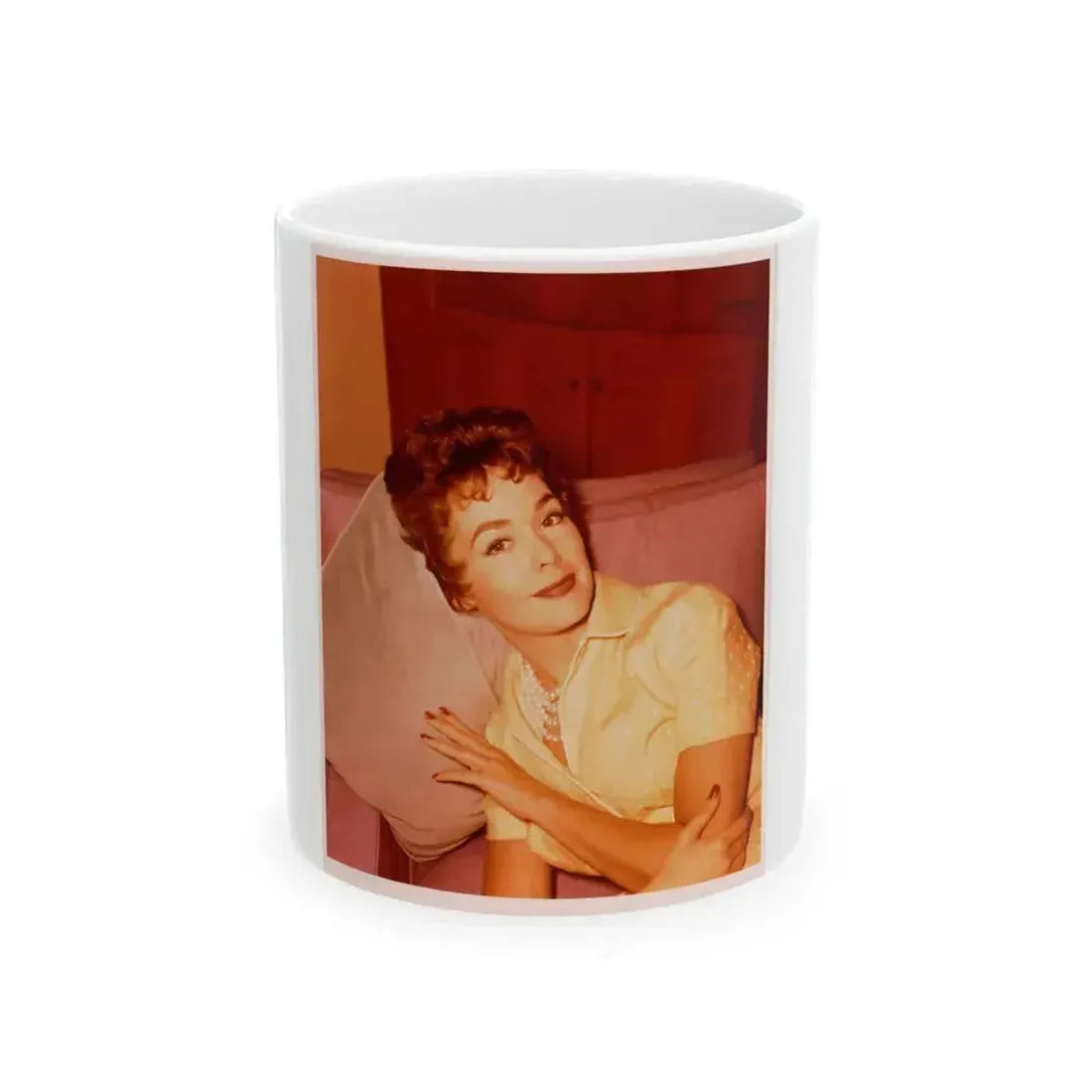 Barbara Rush #201 (Vintage Female Icon) White Coffee Mug 11oz - Go Mug Yourself