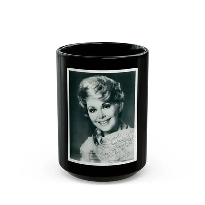 Barbara Rush #214 (Vintage Female Icon) Black Coffee Mug 15oz - Go Mug Yourself