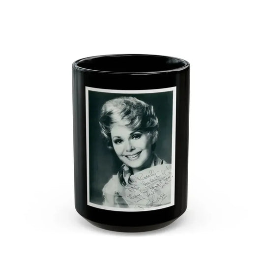 Barbara Rush #214 (Vintage Female Icon) Black Coffee Mug 15oz - Go Mug Yourself