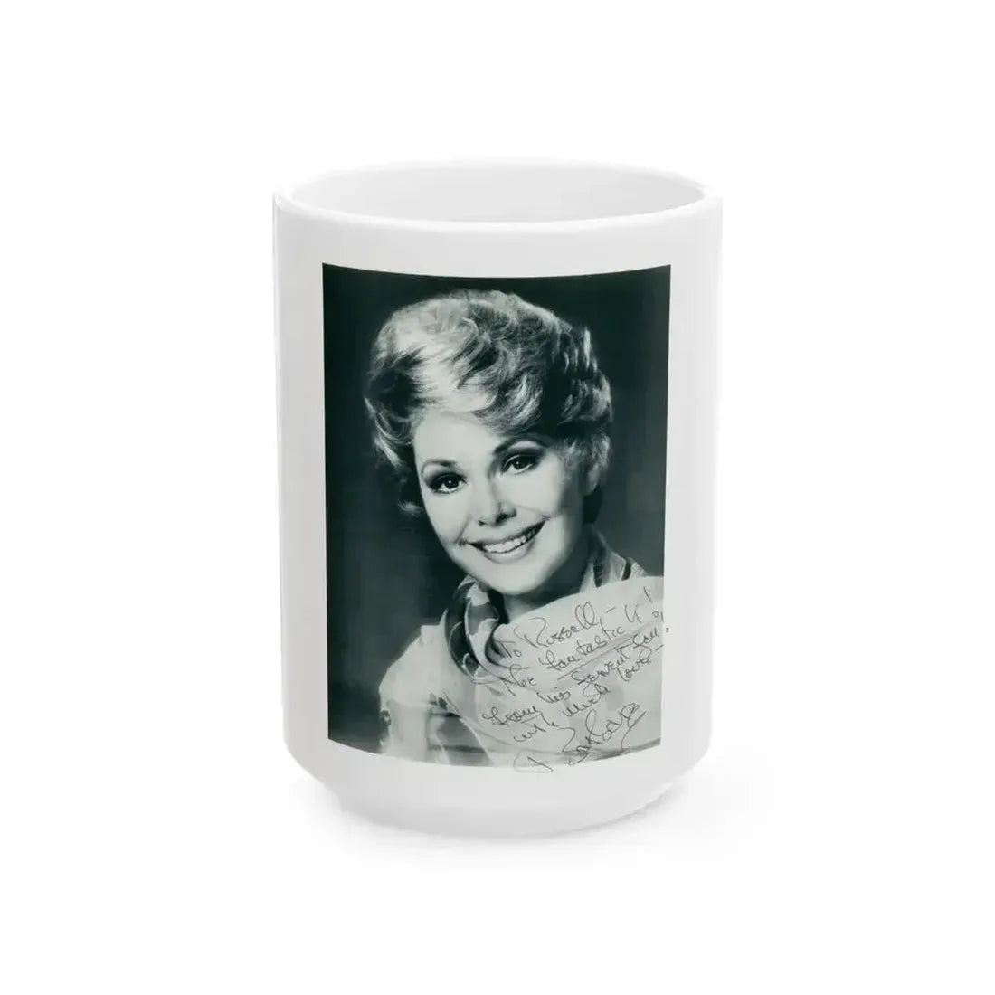 Barbara Rush #214 (Vintage Female Icon) White Coffee Mug 15oz - Go Mug Yourself