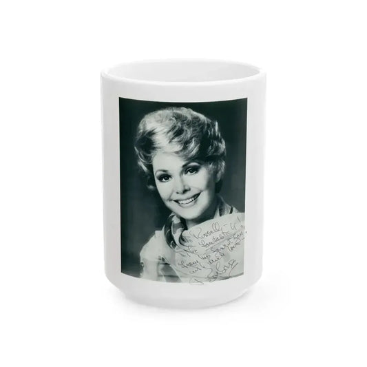 Barbara Rush #214 (Vintage Female Icon) White Coffee Mug 15oz - Go Mug Yourself