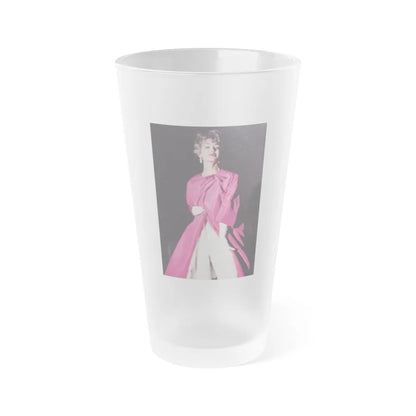 Barbara Rush #221 (Vintage Female Icon) Frosted Pint Glass 16oz-16oz-Frosted-Go Mug Yourself