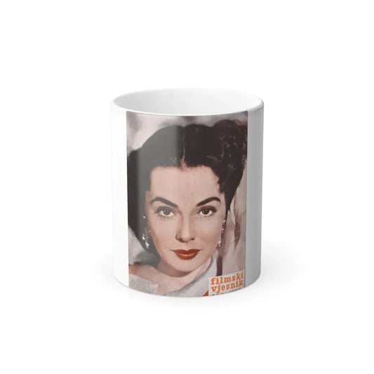 Barbara Rush #225 - Mag. Cover (Vintage Female Icon) Color Changing Coffee Mug 11oz - Go Mug Yourself