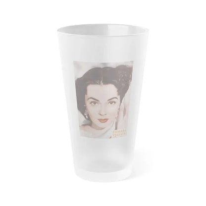 Barbara Rush #225 - Mag. Cover (Vintage Female Icon) Frosted Pint Glass 16oz 16oz Frosted - Go Mug Yourself
