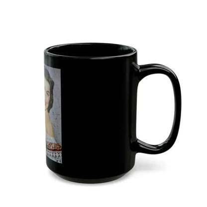 Barbara Rush #226 (Vintage Female Icon) Black Coffee Mug - Go Mug Yourself